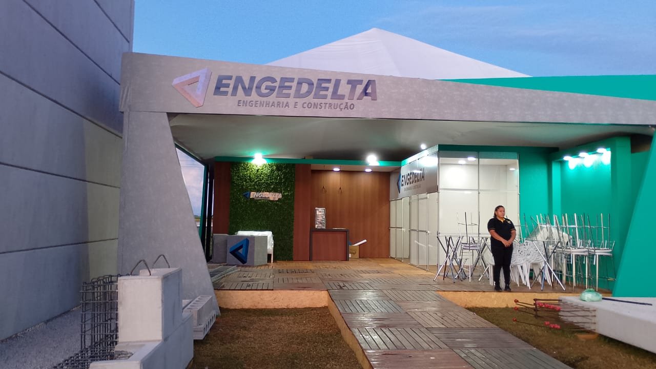 Estande Engedelta montado na feira